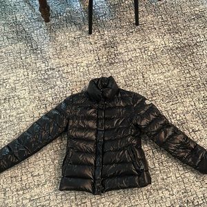Black Moncler puffer jacket
